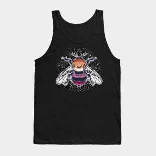 Lesbian Bee Proud LGBT Gay Pride Flag Tank Top